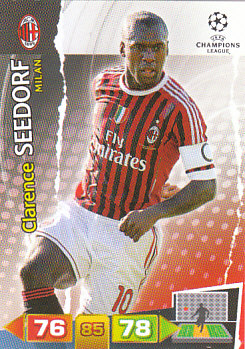 Clarence Seedorf A.C. Milan 2011/12 Panini Adrenalyn XL CL #165